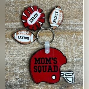 Personalized Football Keychain